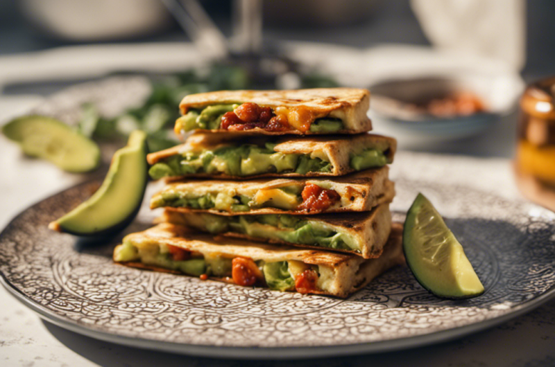 Harissa Tofu and Avocado Flatbread