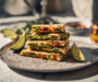 Harissa Tofu and Avocado Flatbread