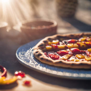 Sweet Chilli Pineapple flatbread