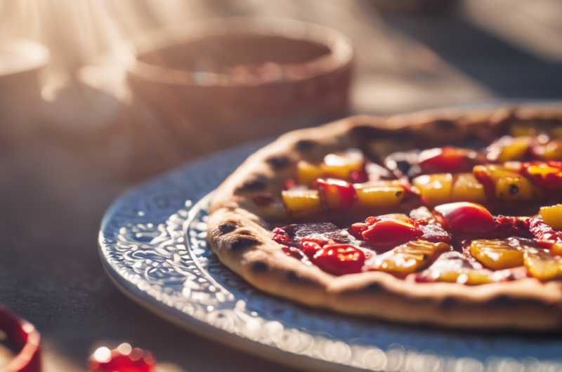 Vegetarian Sweet Chilli Pineapple Flatbread