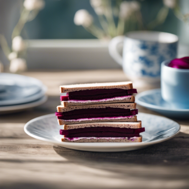 Vegetarian Beetroot and Horseradish Sandwich