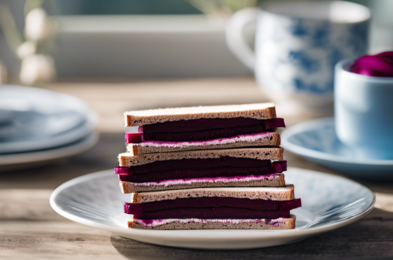 Vegetarian Beetroot and Horseradish Sandwich