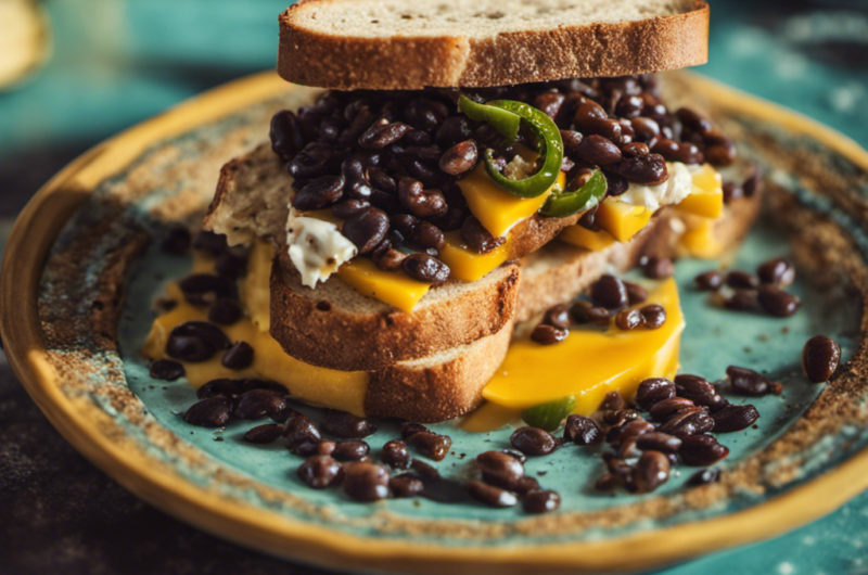 Black Bean, Mango Salsa and Jalapeño